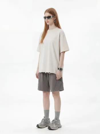 C-S26004 Distressed Raw Hem Washed Vintage 270GSM T-Shirt