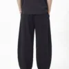 C-26002 Patchwork Athletic Barrel Pants