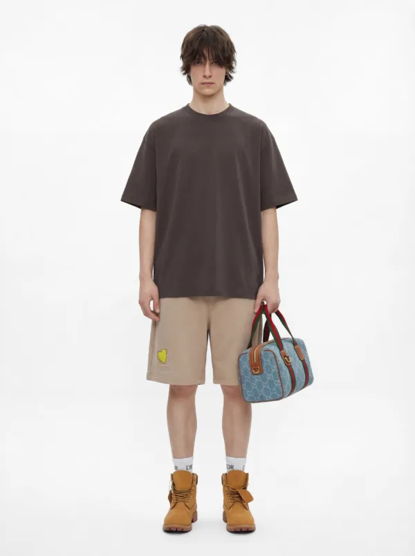 C-K1165 Sorona Drop Shoulder Mint Ice Cream T-Shirt