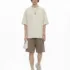 C-S26003 Snow Wash Embroidered Reverse Seam Pure Cotton 275GSM T-Shirt