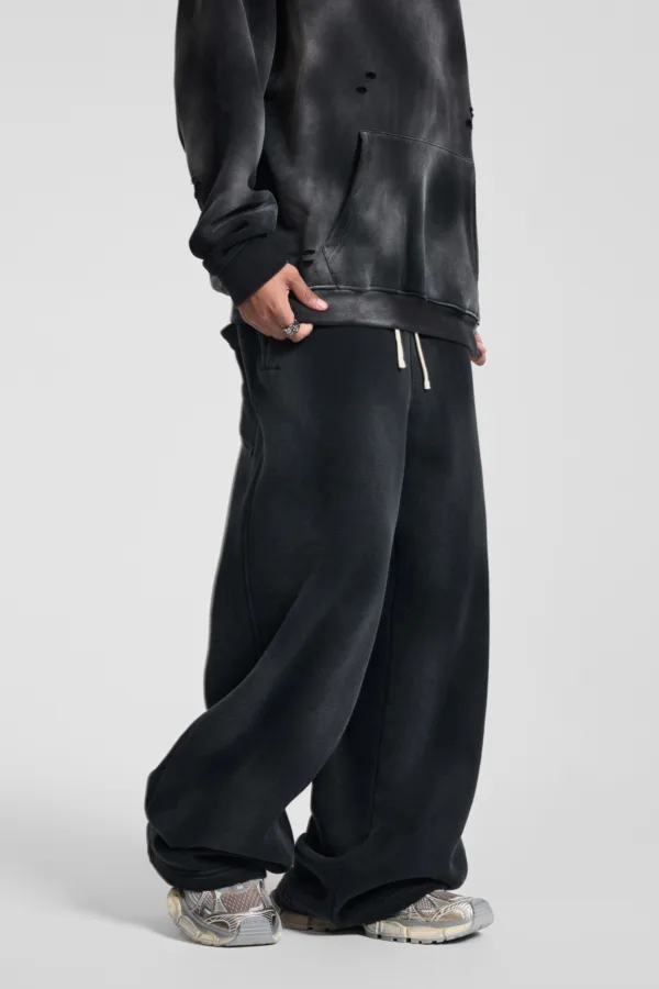 C-1236 Distressed Ripped Washed Baggy Sweatpants