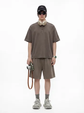 dbfbb6fd C-S26009 + S26008 Retro Striped Washed Co-ord Set