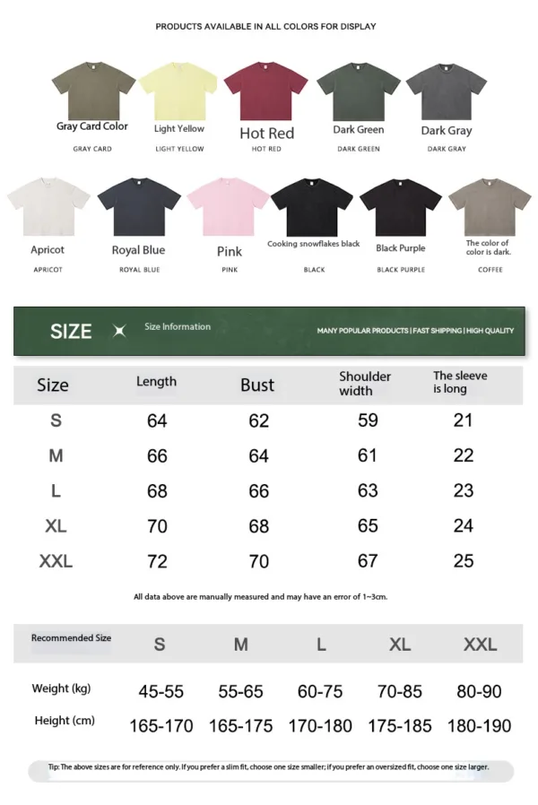 C-K1158 + K1162 Heavyweight Vintage Washed Casual Set