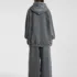 C-25277 High Street Patchwork Frayed Edge Distressed Hoodie