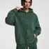 e16ae5f5 C-HL1216 Batik Washed Vintage Fleece Double-Zip Sweatshirt