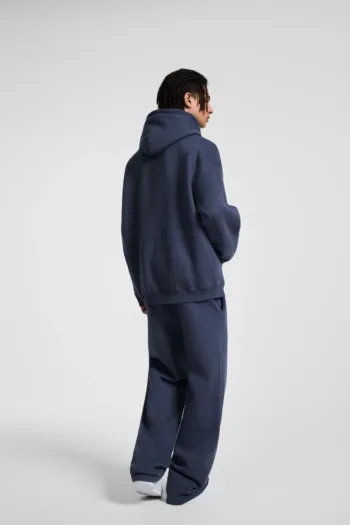 C-HL23805 Fleece-Lined Thickened Loose-Fit Zip-Up Hooded Sweatshirt