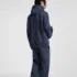 C-HL23805 Fleece-Lined Thickened Loose-Fit Zip-Up Hooded Sweatshirt