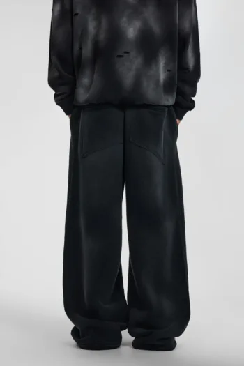 C-1236 Distressed Ripped Washed Baggy Sweatpants