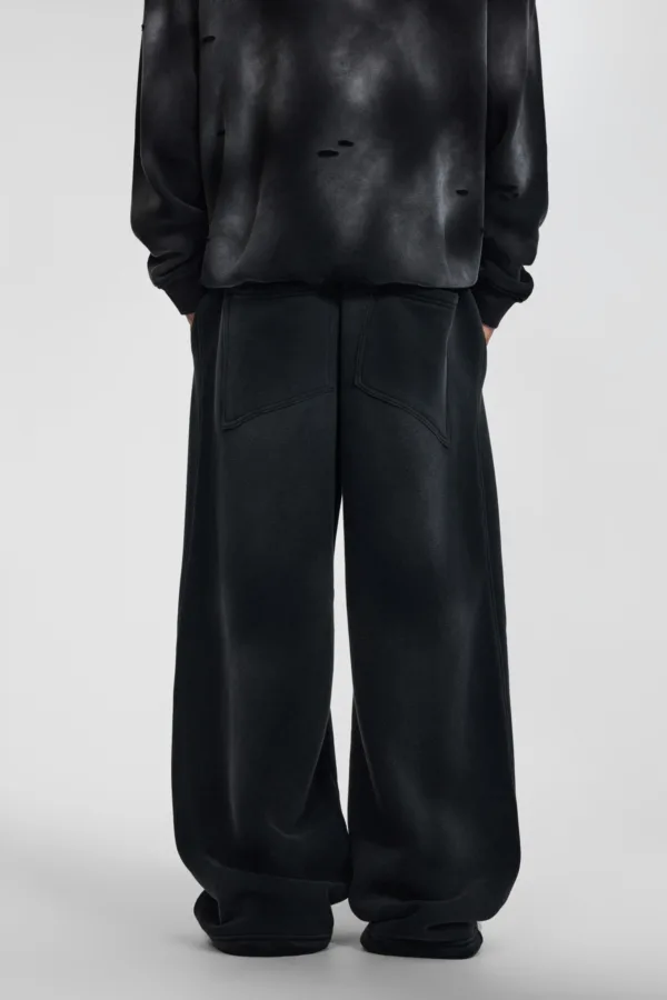 C-1236 Distressed Ripped Washed Baggy Sweatpants