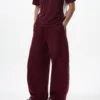 C-26002 Patchwork Athletic Barrel Pants