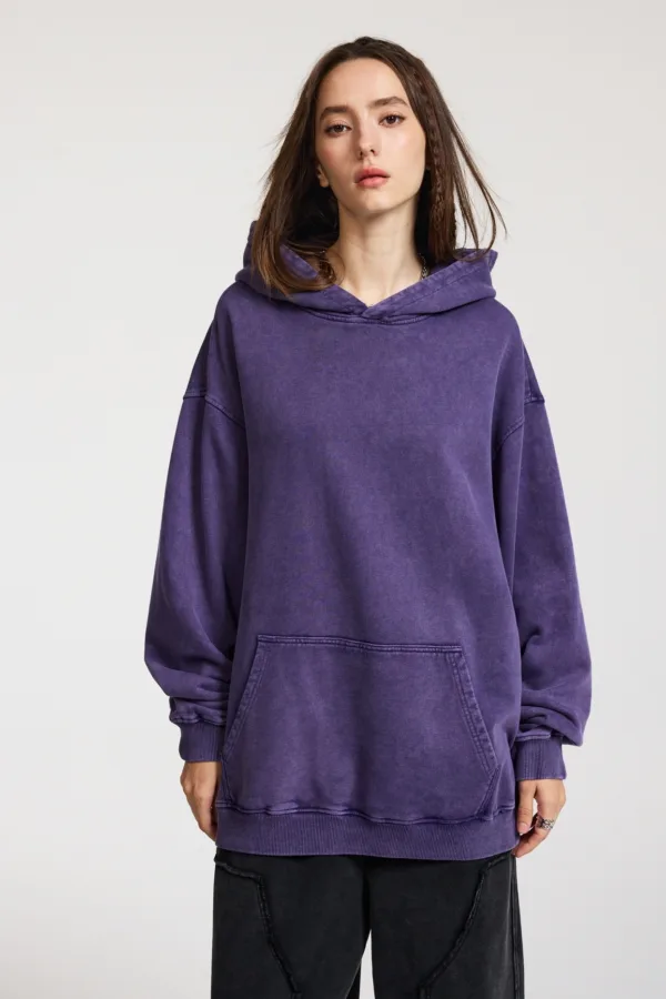 C-HL1215 High Street Heavyweight Batik Washed Vintage Hoodie