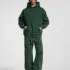 C-23842 + C-23843 Batik Wash Vintage Distressed Fleece Hoodie Two-Piece Set