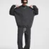 C-HL23803 Fleece-Lined Thickened Loose Crewneck Sweatshirt