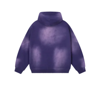 C-HL1223 Monkey Spray Faded Irregular Eroded Heavy Distressed Hoodie