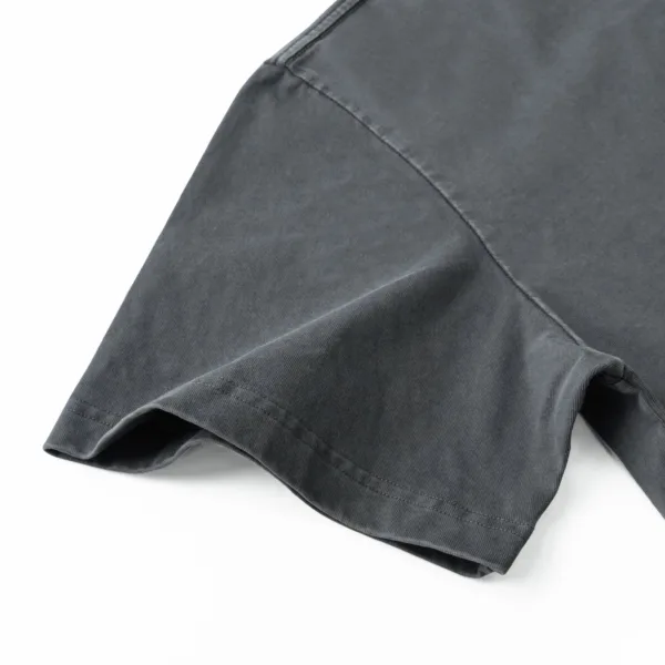 C-S26005 Vintage Washed Crew Neck Rivet T-Shirt