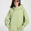 C-HL23807 Fleece-Lined Thickened Loose-Fit Hooded Sweatshirt