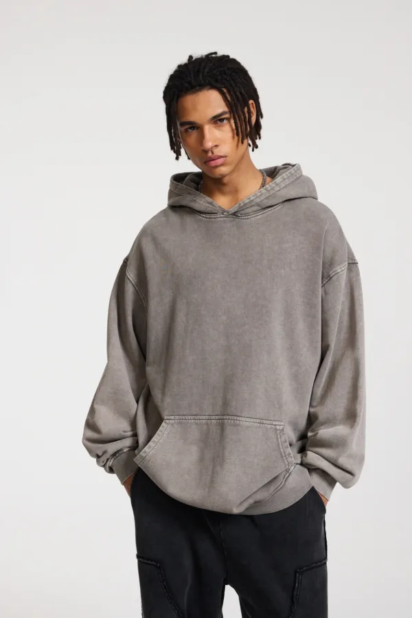 C-HL1215 High Street Heavyweight Batik Washed Vintage Hoodie