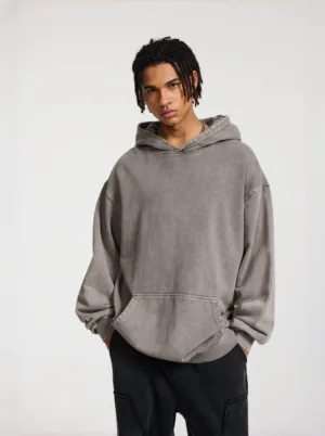 C-HL1215 High Street Heavyweight Batik Washed Vintage Hoodie