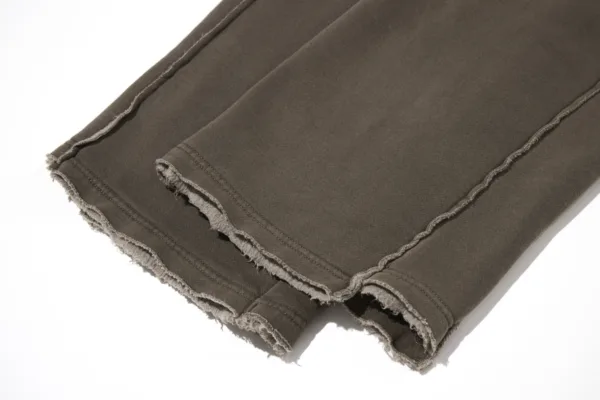 C-1305 + C-1306 Pigment Wash Stir-Fried Snowflake Vintage Distressed Fleece Hoodie Two-Piece Set