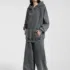 C-25277 High Street Patchwork Frayed Edge Distressed Hoodie