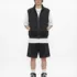 C-2049 + C-3225 Mesh Vintage Washed Fleece Hoodie Two-Piece Set