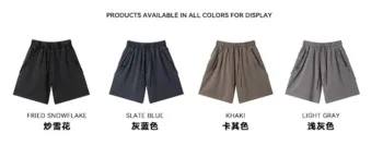 C-S26008 Vintage Washed Striped Sports Shorts