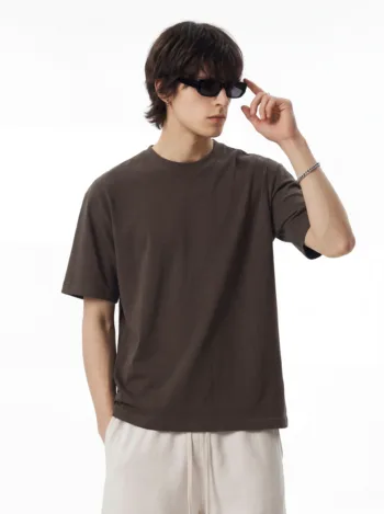 C-1168 Jade Ripple Dyed Vintage Wash 230GSM Cotton T-Shirt