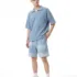 C-k1185 Diamond Textured Waffle Polo 290GSM Short Sleeve Shirt