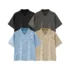 C-k1185 Diamond Textured Waffle Polo 290GSM Short Sleeve Shirt