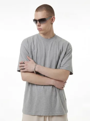 C-K1178 Essential Streetwear Panelled 235GSM 100% Cotton T-Shirt