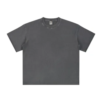 C-HL6615 Frayed Raw Hem Exposed Seam Batik Distressed 275GSM Short Sleeve T-Shirt