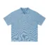 C-k1185 Diamond Textured Waffle Polo 290GSM Short Sleeve Shirt