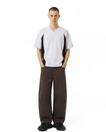 C-K1175 7A Antimicrobial Cool Touch Quick-Dry V-Neck Panelled 240GSM T-Shirt