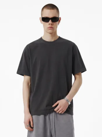 C-1168 Jade Ripple Dyed Vintage Wash 230GSM Cotton T-Shirt