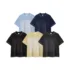 C-K1173 Colorblock Waffle Knit Exposed Stitch Monkey Gradient Spray 290GSM T-Shirt