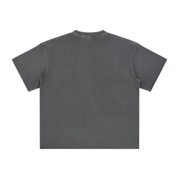 C-HL6615 Frayed Raw Hem Exposed Seam Batik Distressed 275GSM Short Sleeve T-Shirt