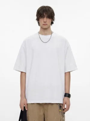 C-HL7701 Vintage Distressed Abraded Wash 305GSM T-Shirt