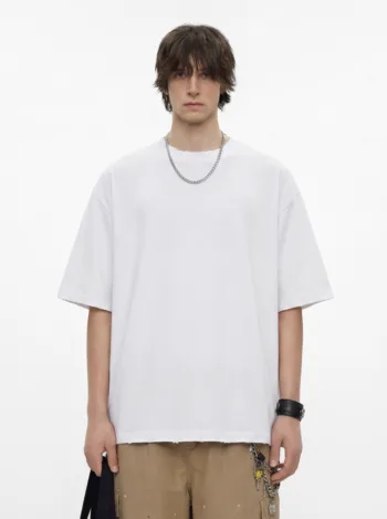C-HL7701 Vintage Distressed Abraded Wash 305GSM T-Shirt