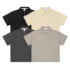 C-HL6605 Diamond Waffle Weave 330GSM Short Sleeve Polo with Side Slits