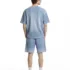 C-K1173 Colorblock Waffle Knit Exposed Stitch Monkey Gradient Spray 290GSM T-Shirt