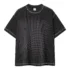 C-K1173 Colorblock Waffle Knit Exposed Stitch Monkey Gradient Spray 290GSM T-Shirt
