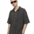 C-k1185 Diamond Textured Waffle Polo 290GSM Short Sleeve Shirt
