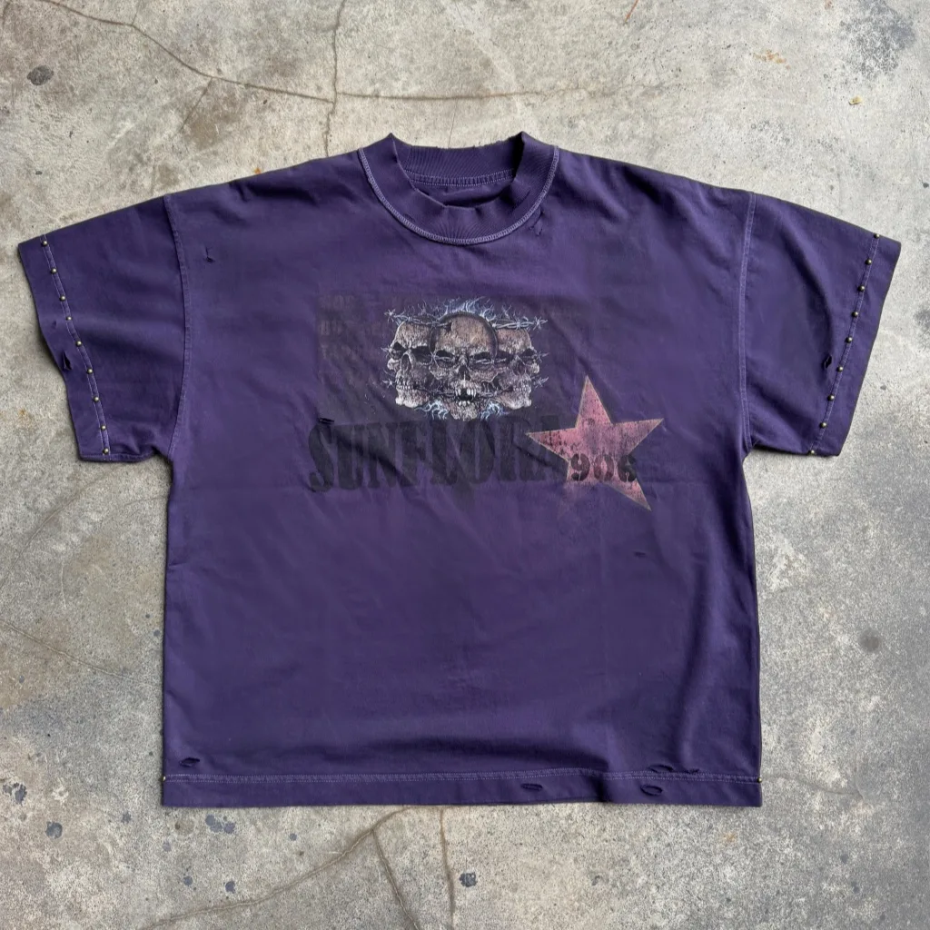 High-neck T-shirt